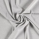 Tricot Stof Lurex Zilver