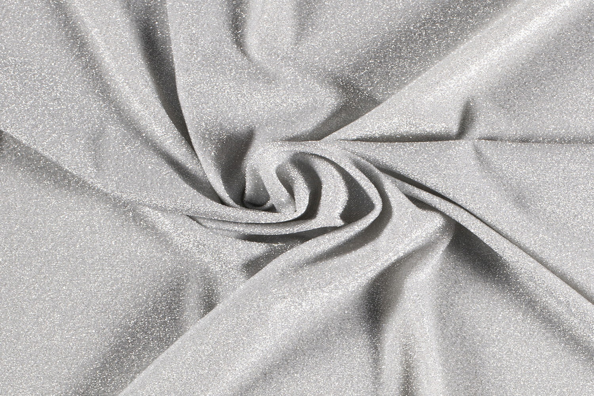 Tricot Stof Lurex Zilver