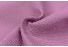 Organic French Terry Stof Oud Lila