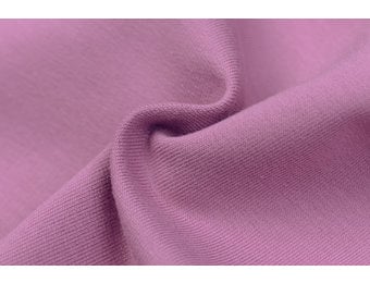 Organic French Terry Stof Oud Lila