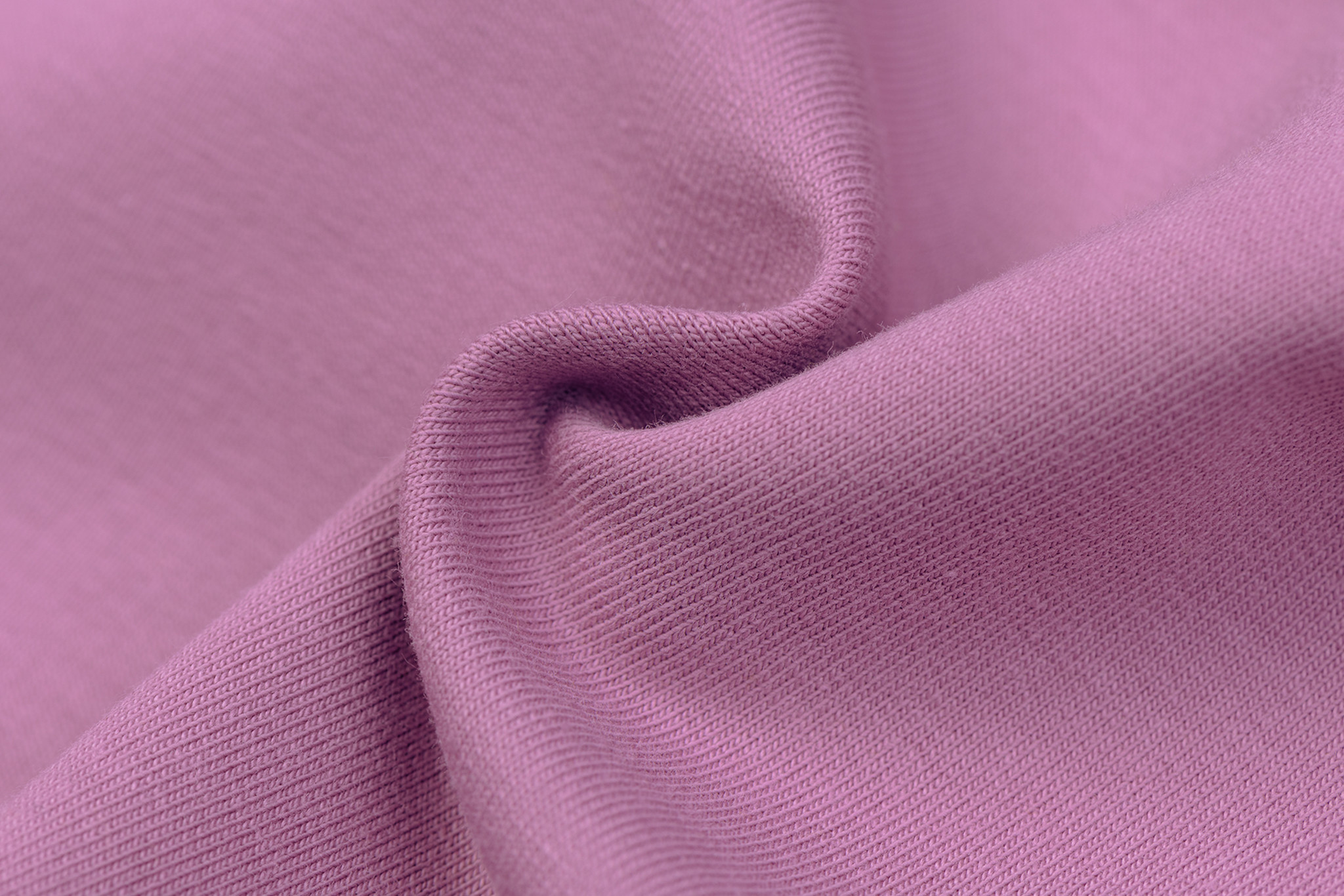 Organic French Terry Stof Oud Lila