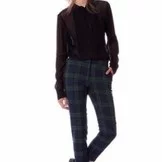 Schotse Ruit Tartan Check Stretch Sand - Bruin