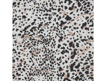 Poplin Katoen Digitale Print - Animal Skin Off White Beige