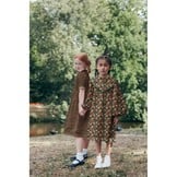 Katoen Poplin Wilde Bloemen Legergroen