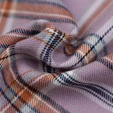 Schotse Ruit Tartan Check Stretch Lila - Bruin