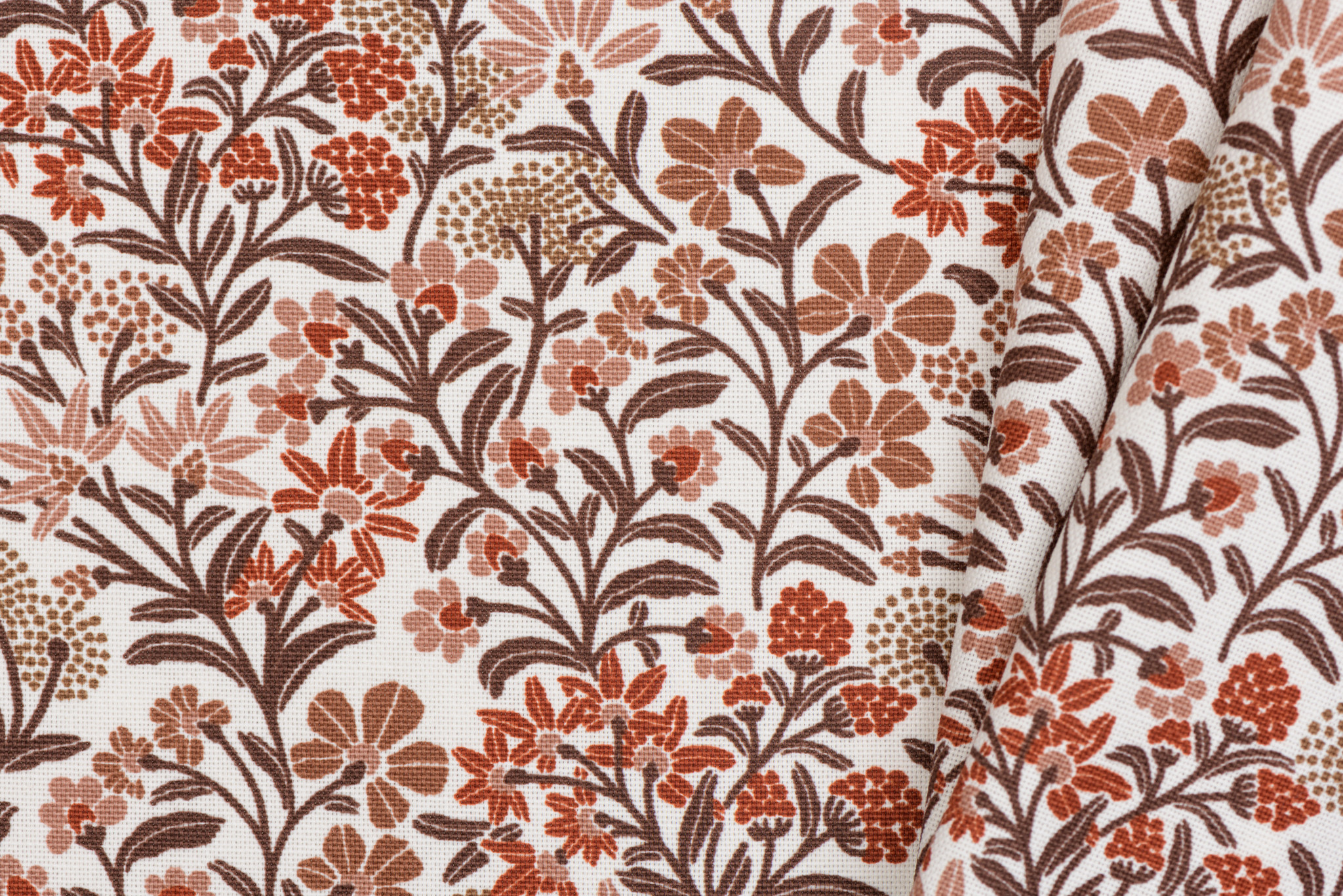 Canvas Waterproof Bloemen Off White