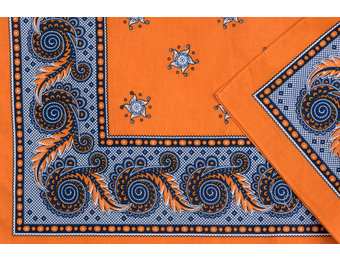 Zakdoek Harlekijn Oranje