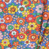 Katoen Retro Bloemen Popette Multi