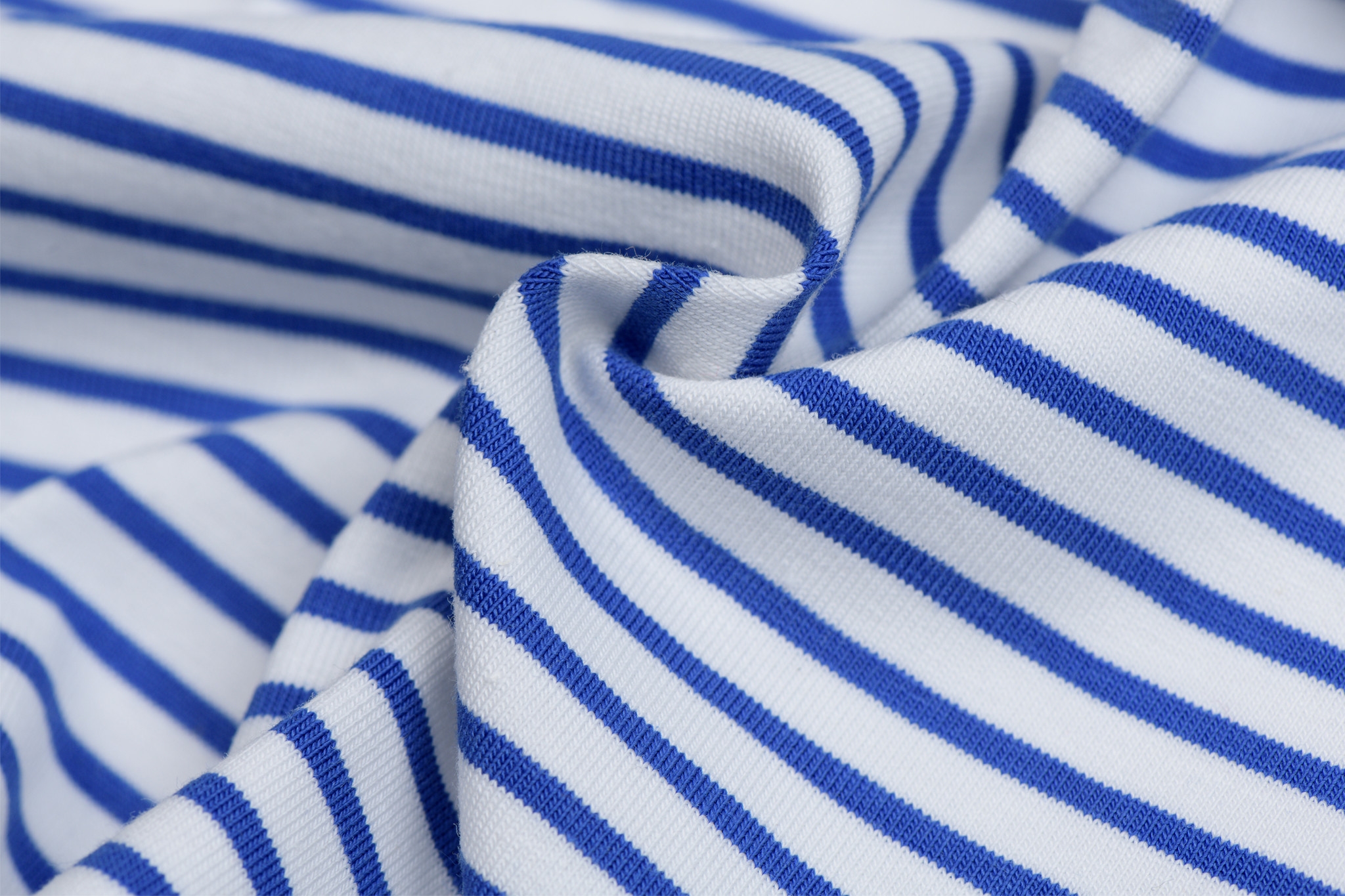 Jersey Strepen Off White / Cobalt