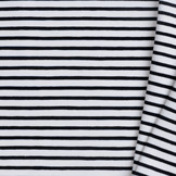 Jersey Strepen Off White / Zwart
