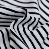 Jersey Strepen Off White / Zwart