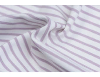 Jersey Strepen Off White / Lila