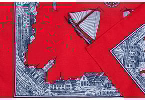 Zakdoek Bootjes - Molen Rood