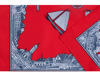 Zakdoek Bootjes - Molen Rood