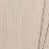 Pointelle Jersey Stof (Strepen) Licht Beige