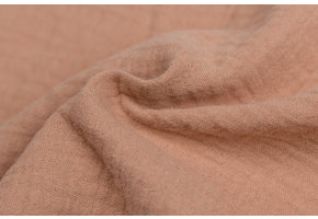 Baby Cotton – Mousseline Stof - Nootmuskaat