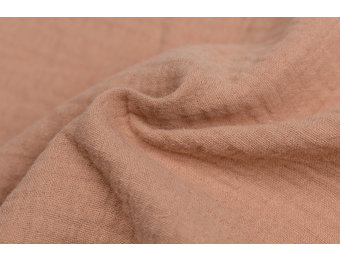 Baby Cotton – Mousseline Stof - Nootmuskaat