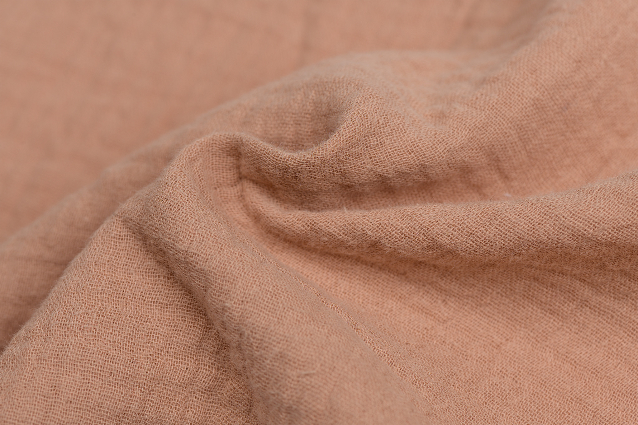 Hydrofiel Stof Nootmuskaat – Zacht, Ademend en Duurzaam