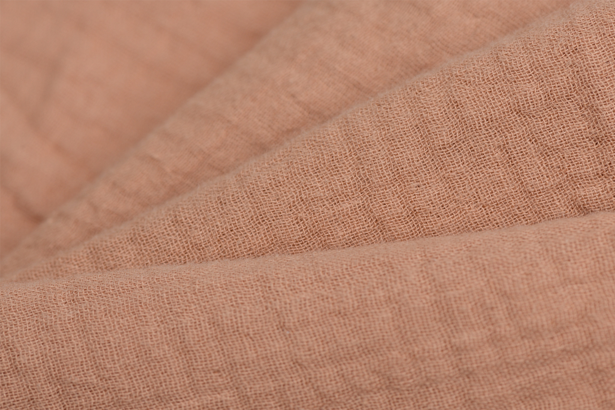 Hydrofiel Stof Nootmuskaat – Zacht, Ademend en Duurzaam