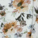 Double gauze digitaal wilde bloemen ecru