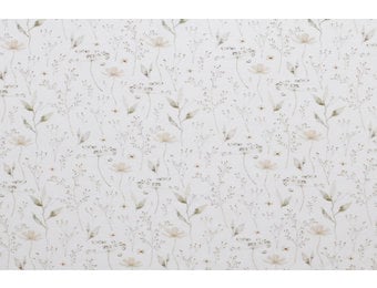 Jersey Katoen Digitale Print - Natuur Bloemen