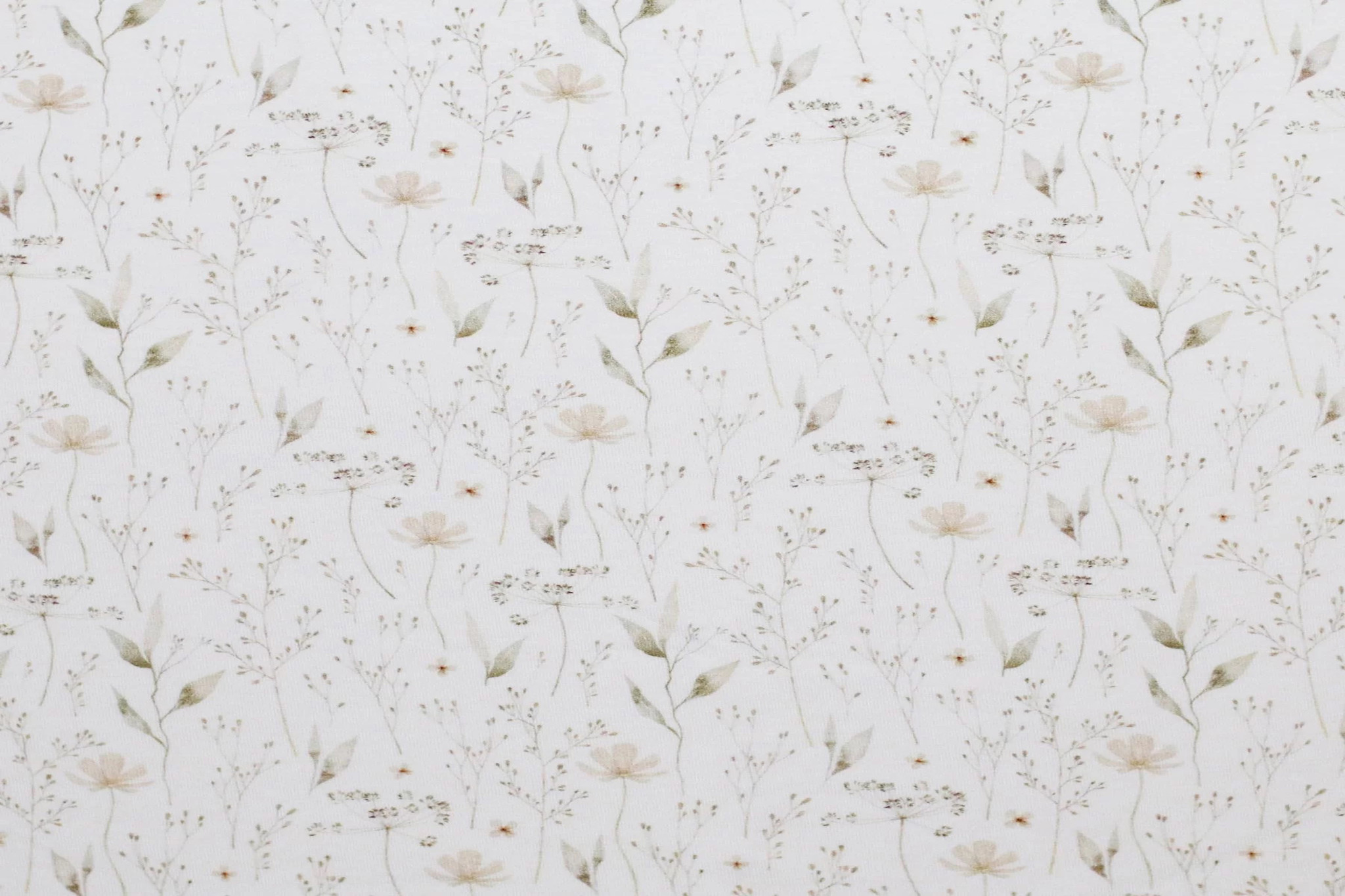 Jersey Katoen Digitale Print - Natuur Bloemen