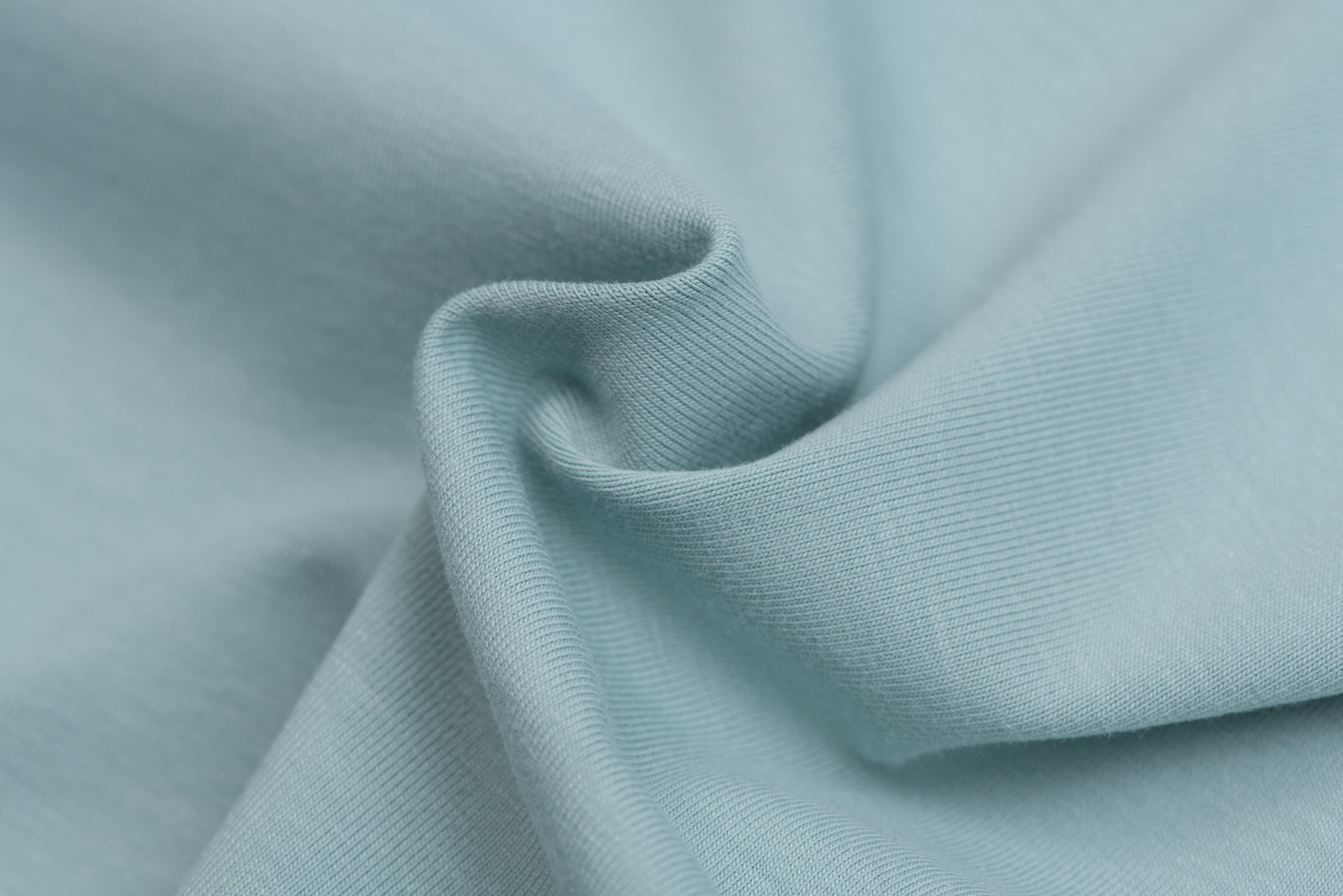 Organic Katoenen Jersey Stof Zeegroen