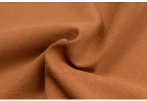 Organic Katoenen Jersey Stof Cognac