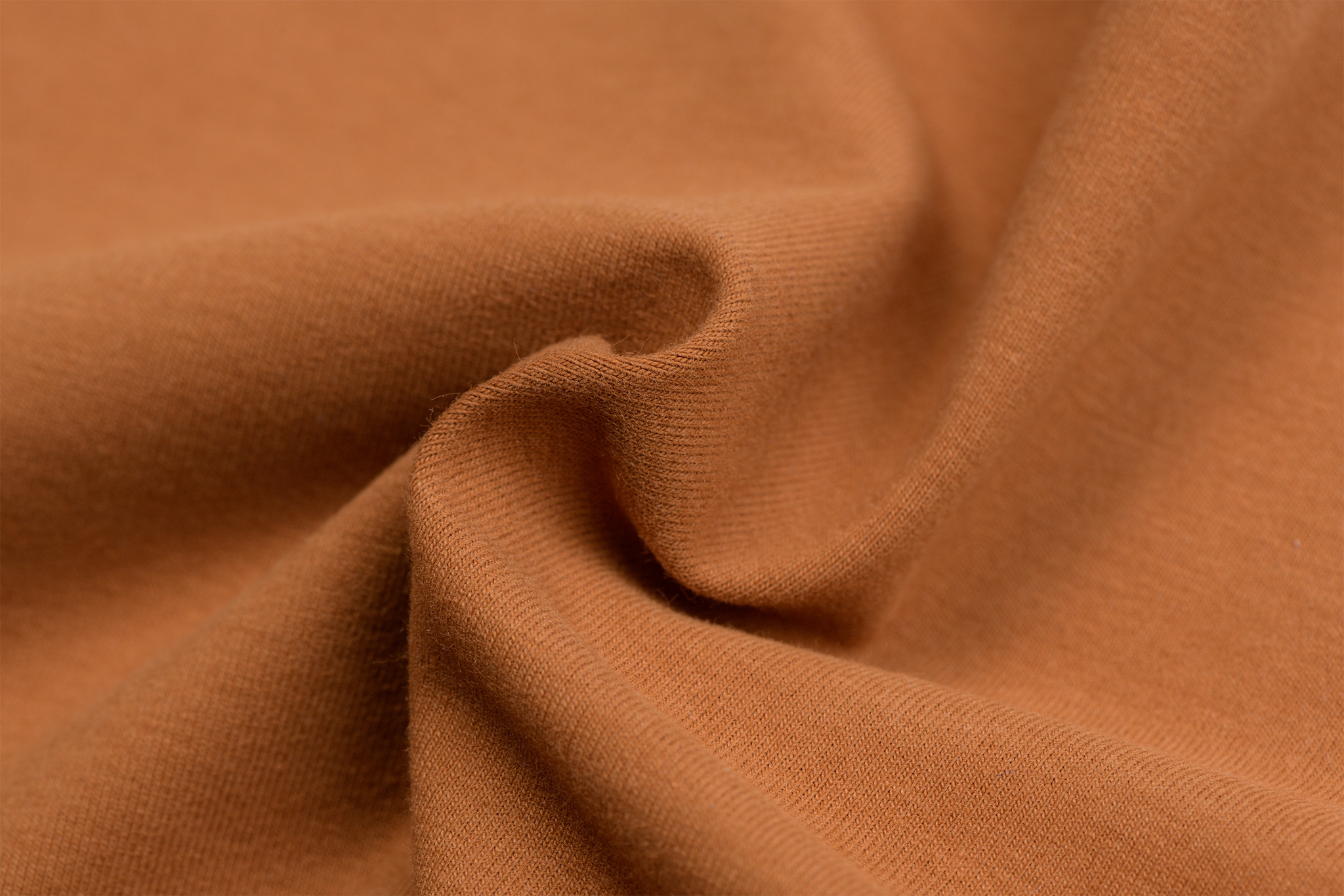 Organic Katoenen Jersey Stof Cognac