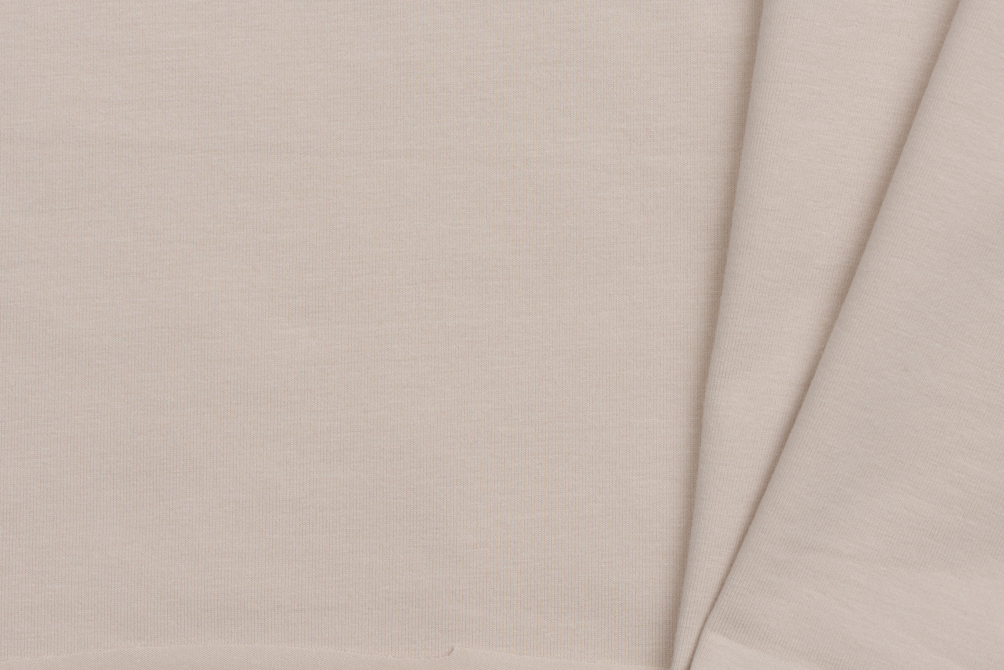 Organic Katoenen Jersey Stof Licht Beige
