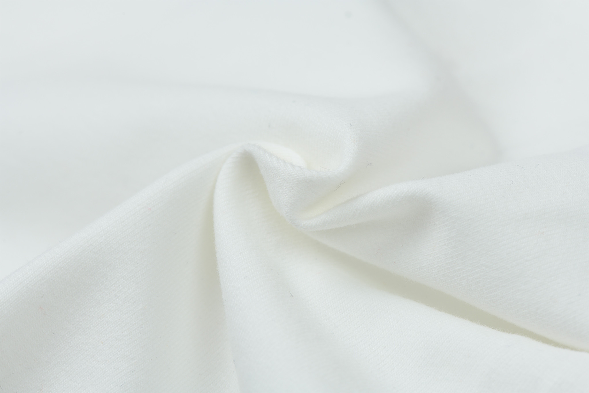 Organic Katoenen Jersey Stof Ecru