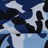 Camouflage Stof Blauw