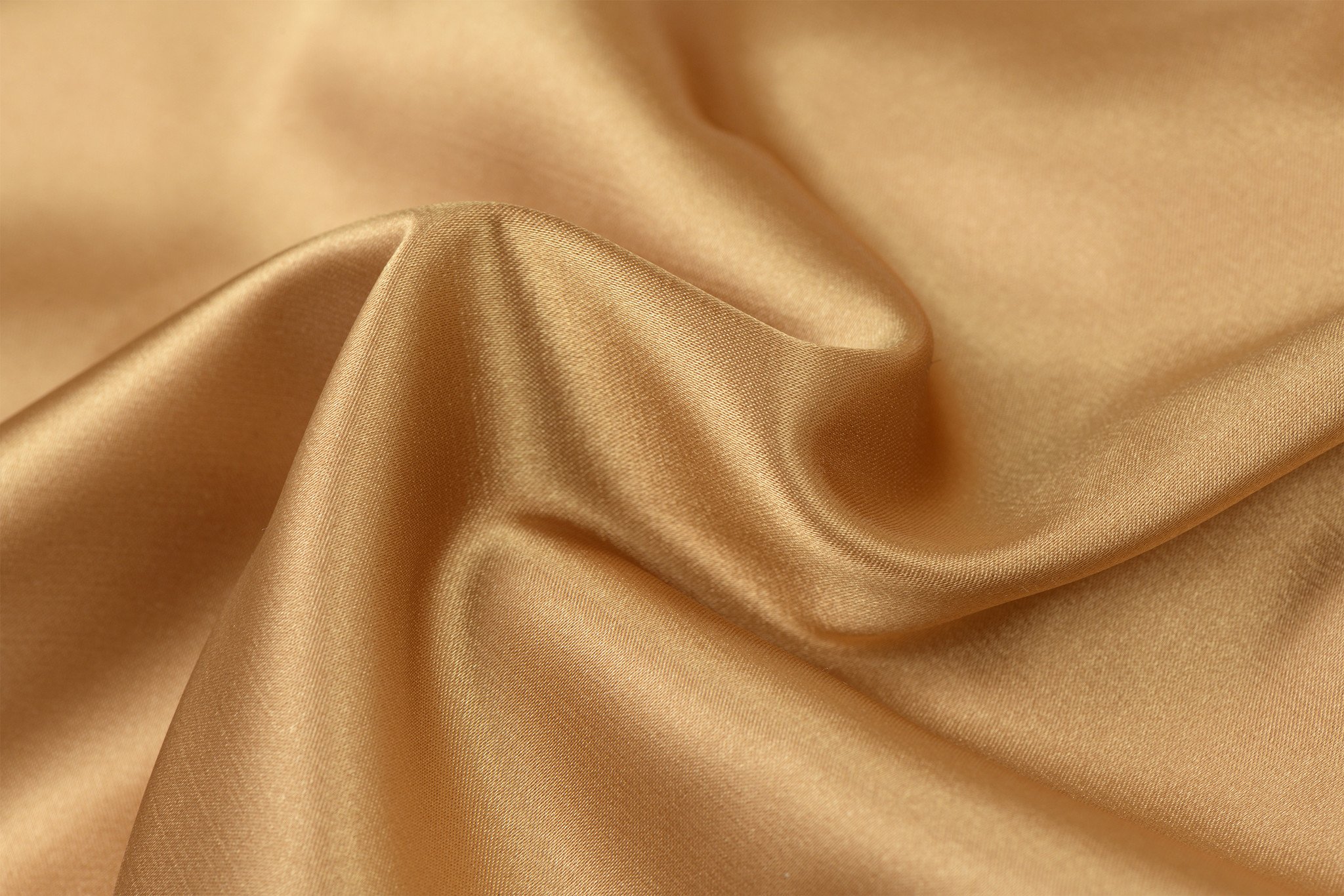 Stretch Satijn Goud