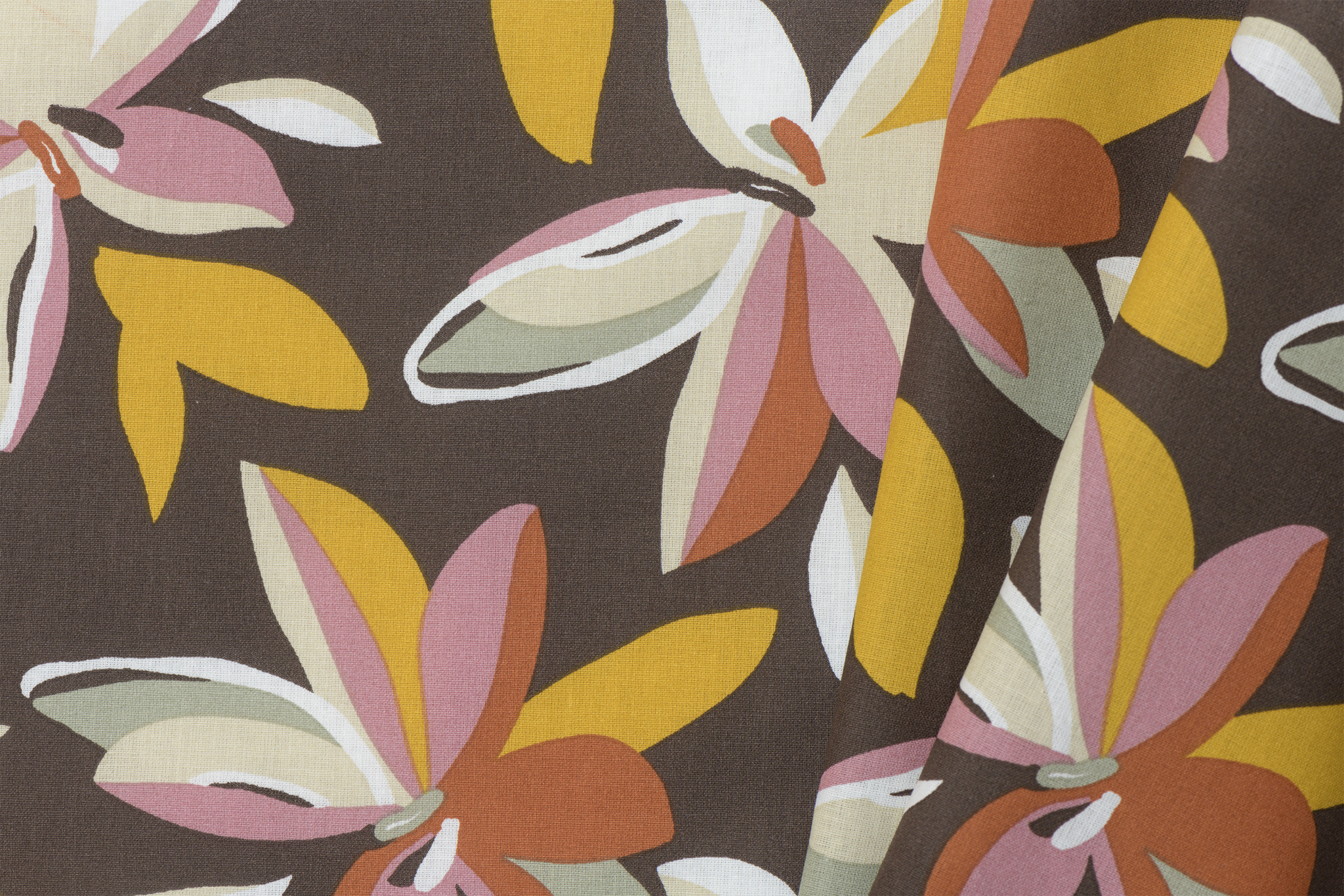 Katoen poplin maxine cafe noir