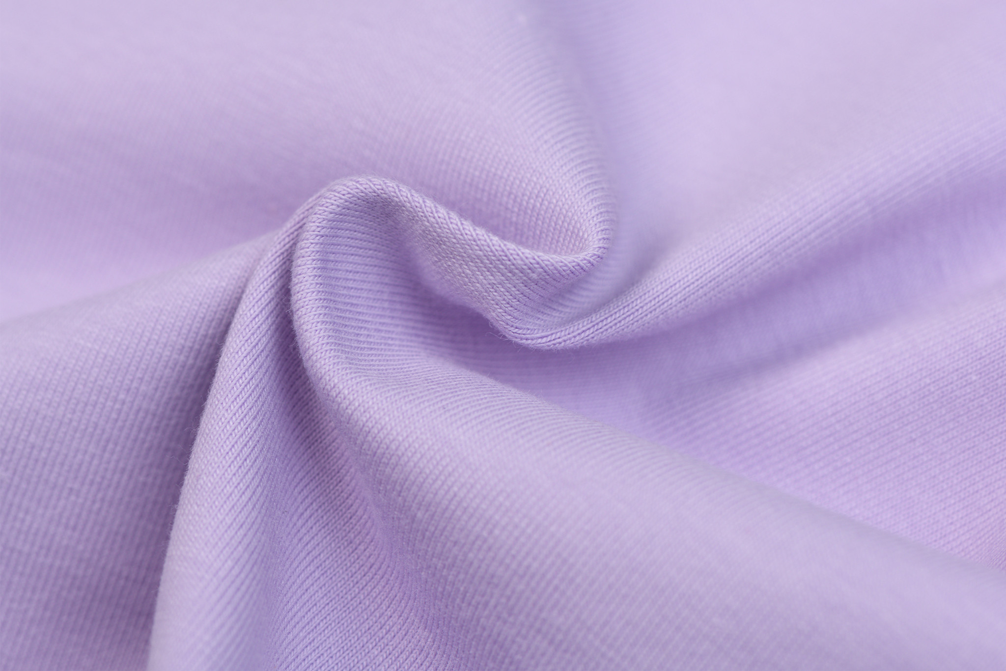 Organic Katoenen Jersey Stof Pastel Lila