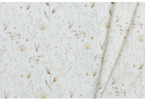 Poplin Katoen Digitale Print - Natuur Bloemen