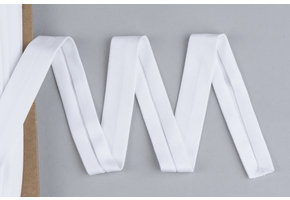 Tricot biaisband wit 20mm