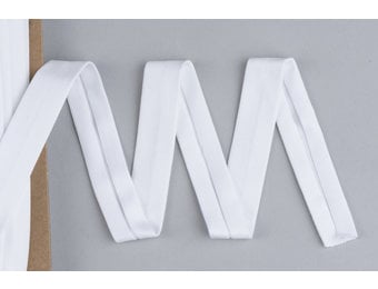 Tricot biaisband wit 20mm