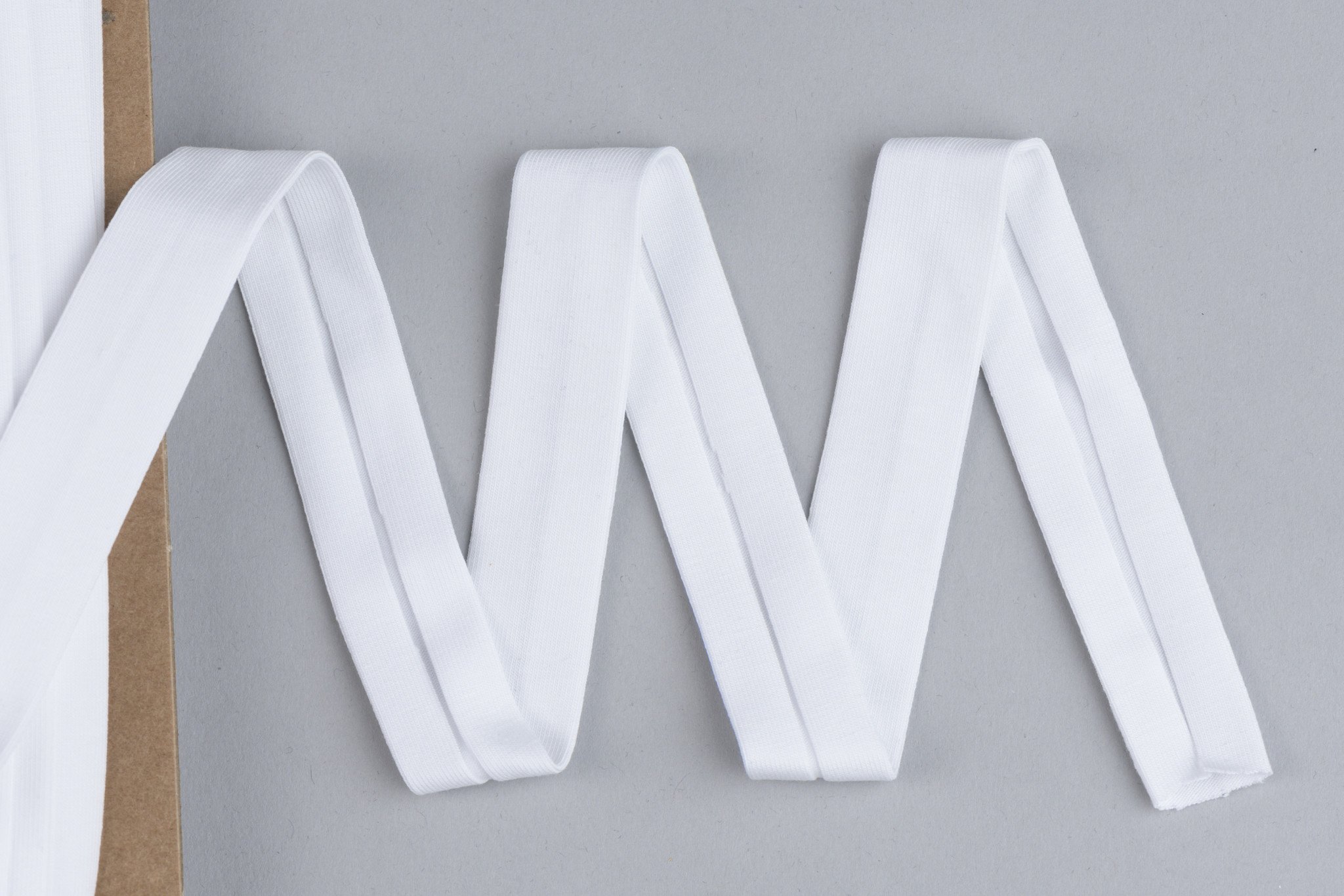 Tricot biaisband wit 20mm