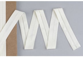 Tricot biaisband ecru 20mm