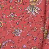 Katoen Vintage Bloemen Holi Cerise