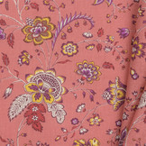 Katoen Vintage Bloemen Holi Coral