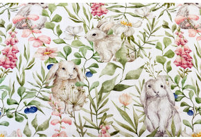 Deco Stof Bunny Garden