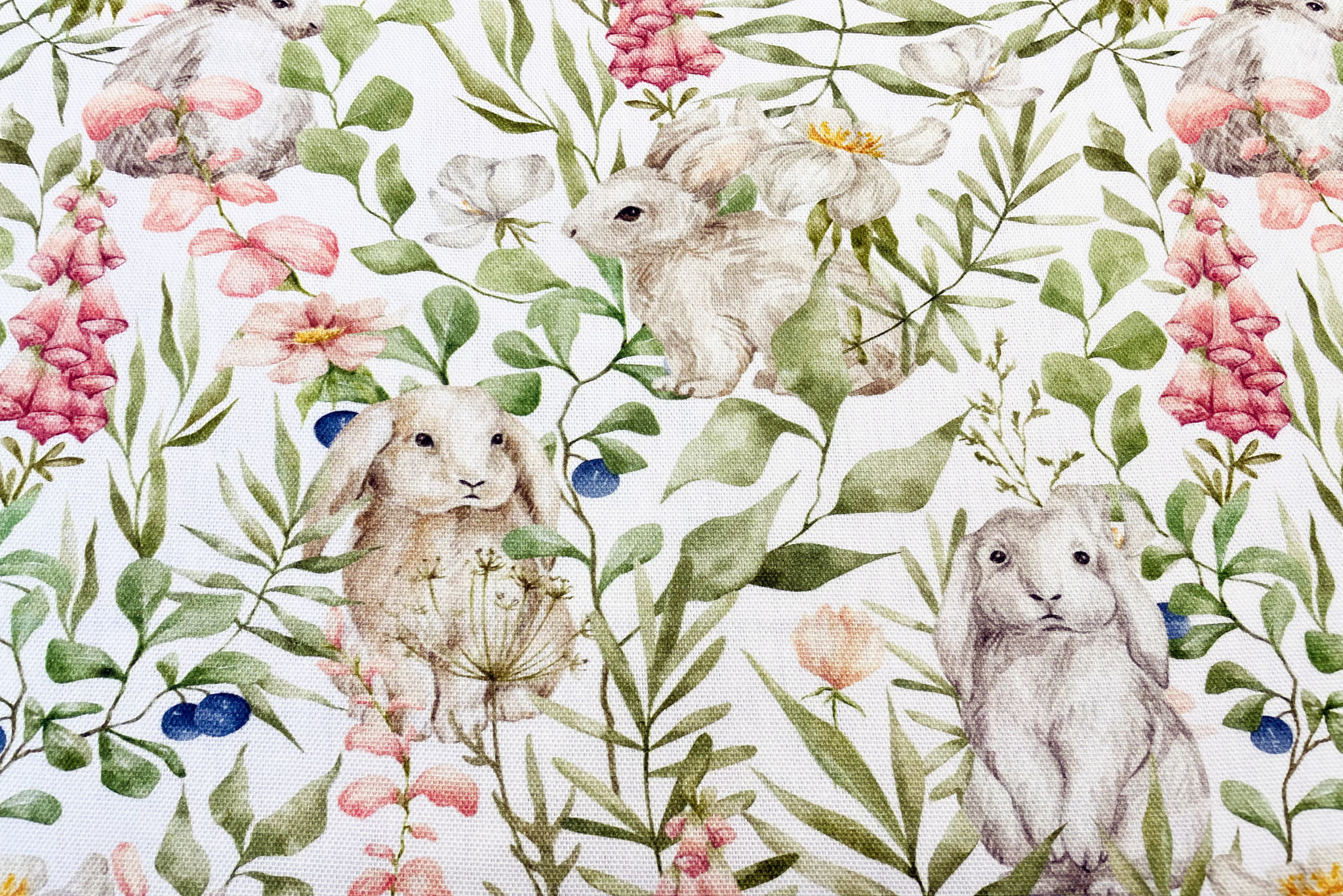 Deco Stof Bunny Garden