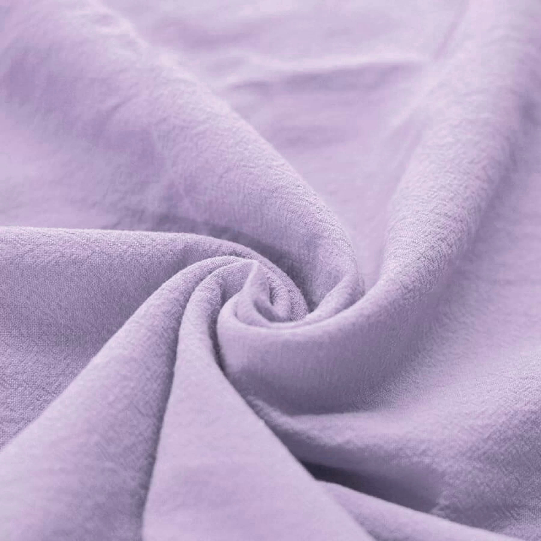 Gewassen Katoenen Stof Pastel Lila – Zacht & Stonewashed