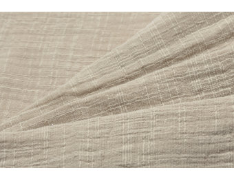 Baby cotton mousseline met linnen effect beige