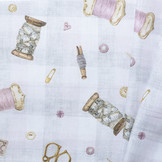 Decostof Naaiaccessoires Roze