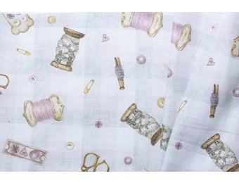 Decostof Naaiaccessoires Roze