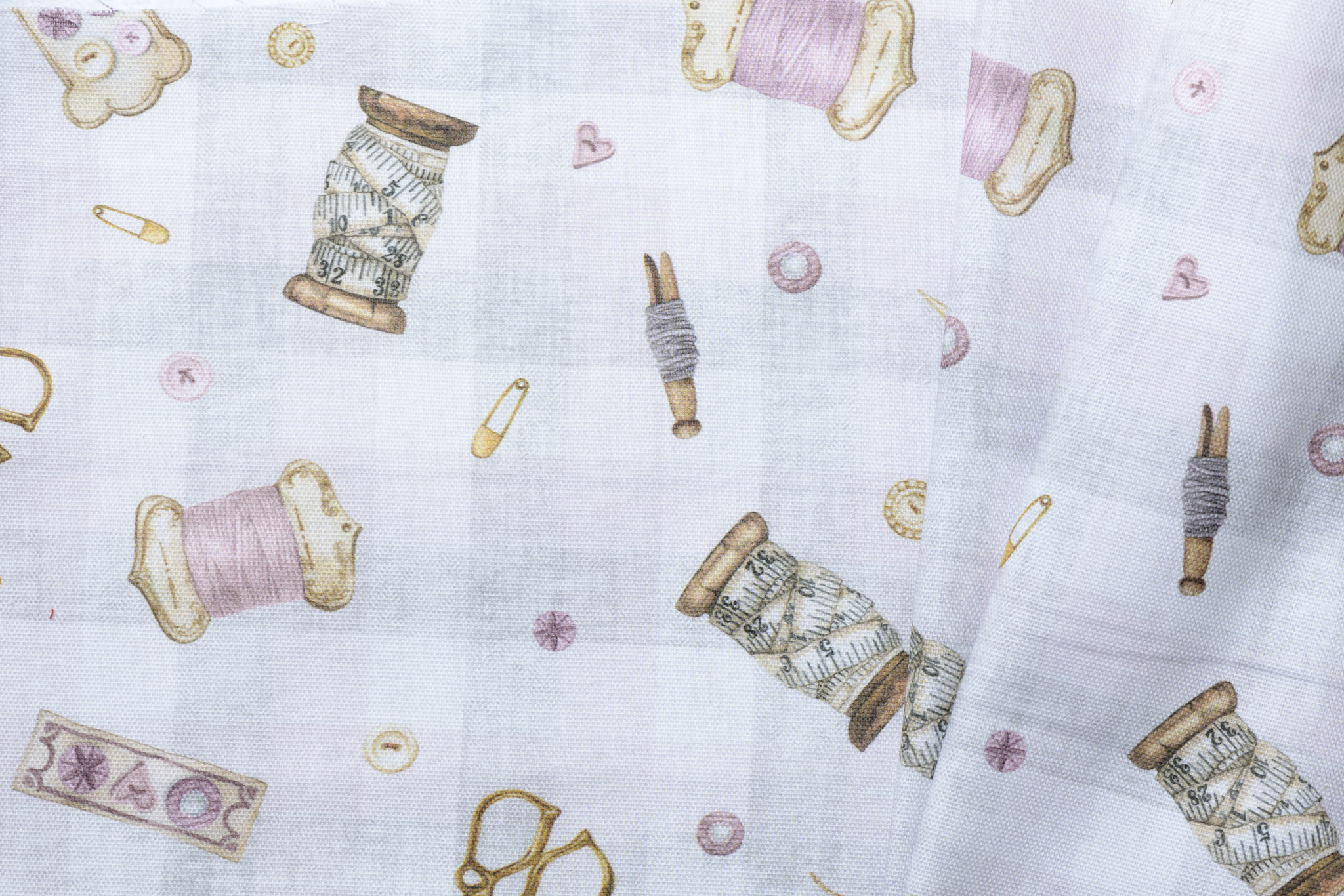 Decostof Naaiaccessoires Roze