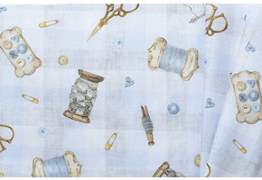 Decostof Naaiaccessoires Blauw